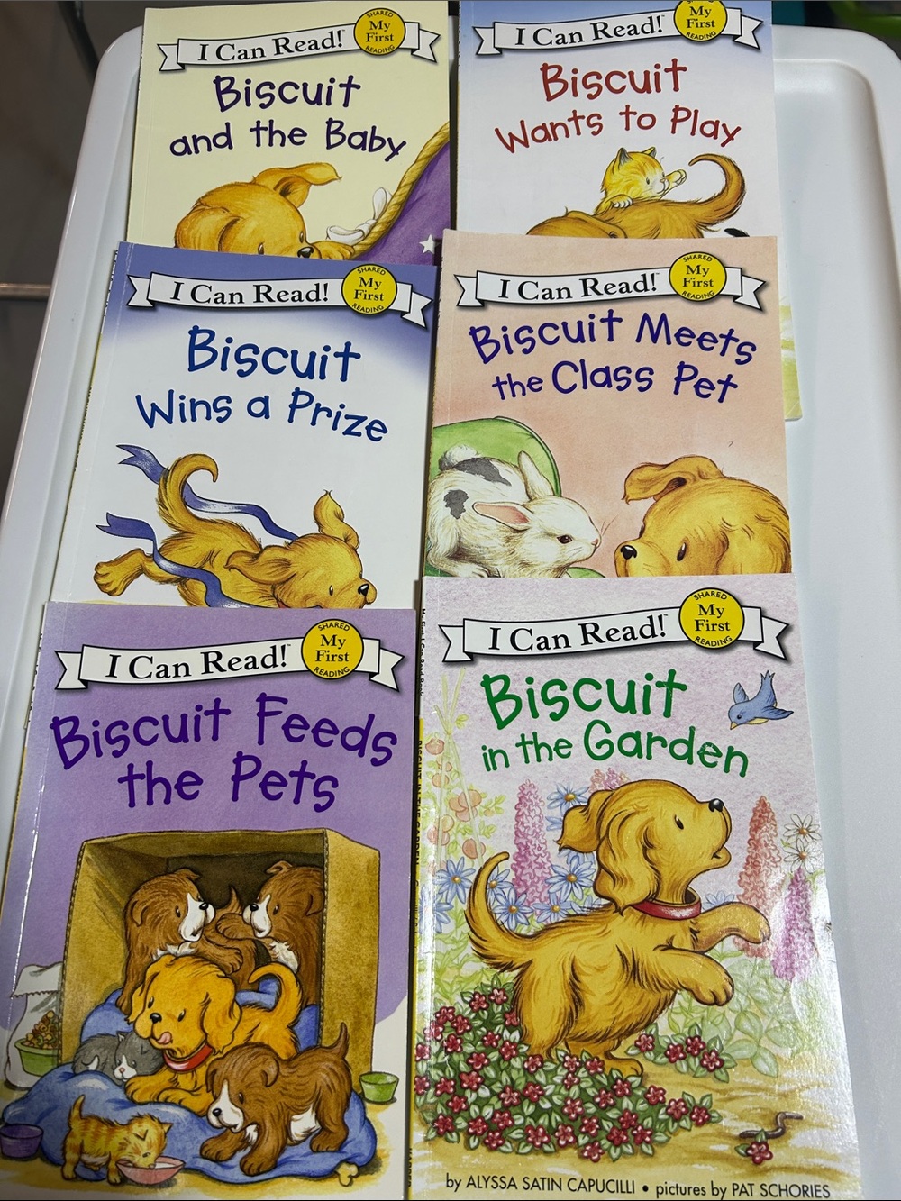 Harper Biscuit Book Set - Purple, Blue, Green, Pink, Cream Covers